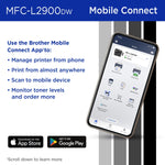 Brother MFC-L2900DW New Laser Printer, All-In-One, Print, Scan, Copy, Fax