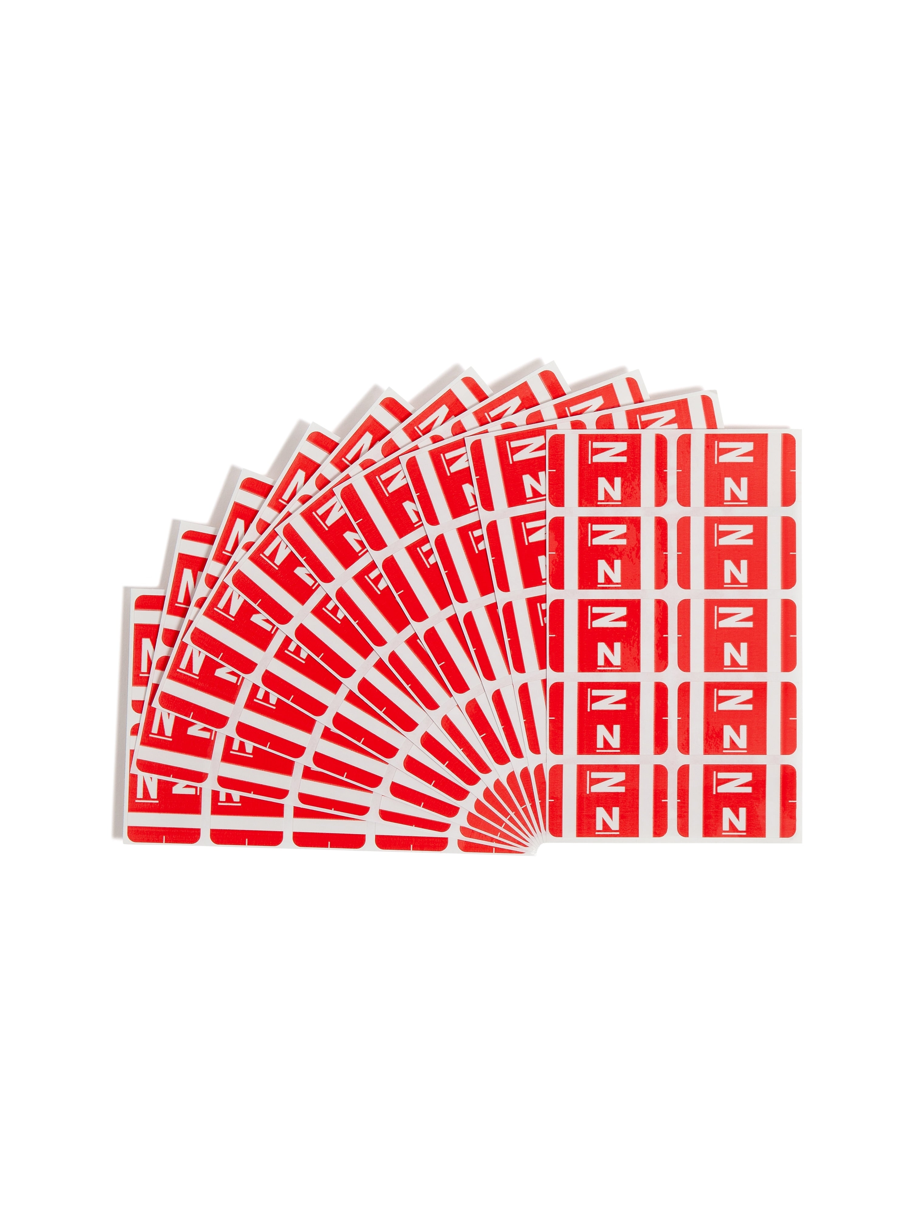 Smead AlphaZ ACCS Color-Coded Alphabetic Labels, N, Green/White, 100/Pk (67184)