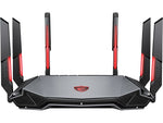 MSI RadiX AXE6600 AX6600 Tri Band MU-MIMO WiFi 6E Gaming Router, Black/Red (RADIXAXE6600)