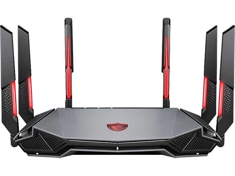 MSI RadiX AXE6600 AX6600 Tri Band MU-MIMO WiFi 6E Gaming Router, Black/Red (RADIXAXE6600)