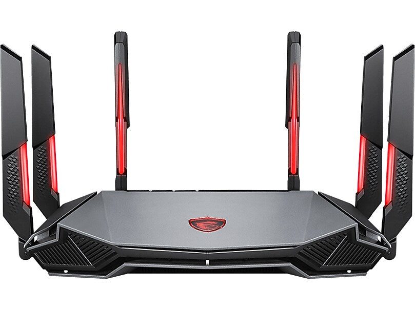 MSI RadiX AXE6600 AX6600 Tri Band MU-MIMO WiFi 6E Gaming Router, Black/Red (RADIXAXE6600)