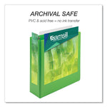 Samsill Earth's Choice 3" 3-Ring View Binders, Lime, 2/Pack (SAMU86878)