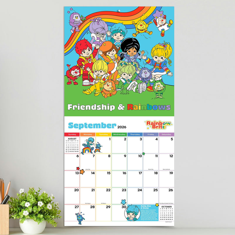 2026 TF Publishing 12" x 17" TF Publishing 12" x 12" Rainbow Brite Wall Calendar 26-1123