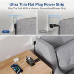 Uncaged Ergonomics 3-Outlet 3-USB Port Power Strip, 3', Black (TC-b)