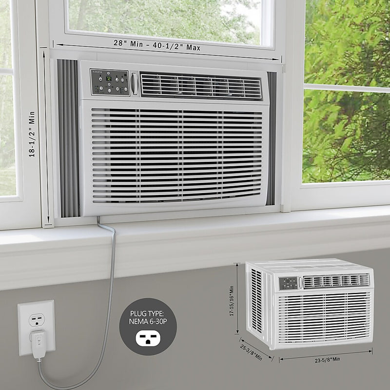 Durastar 230-Volt 12000 BTU 12000 (BTU DOE) Wall Air Conditioner with Remote, White (DRTAC122XNA1)