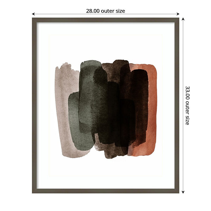 Amanti Art Warm Abstract I by Amy Lighthall Wood Framed Wall Art Print, 28" x 33" (A42675508048)