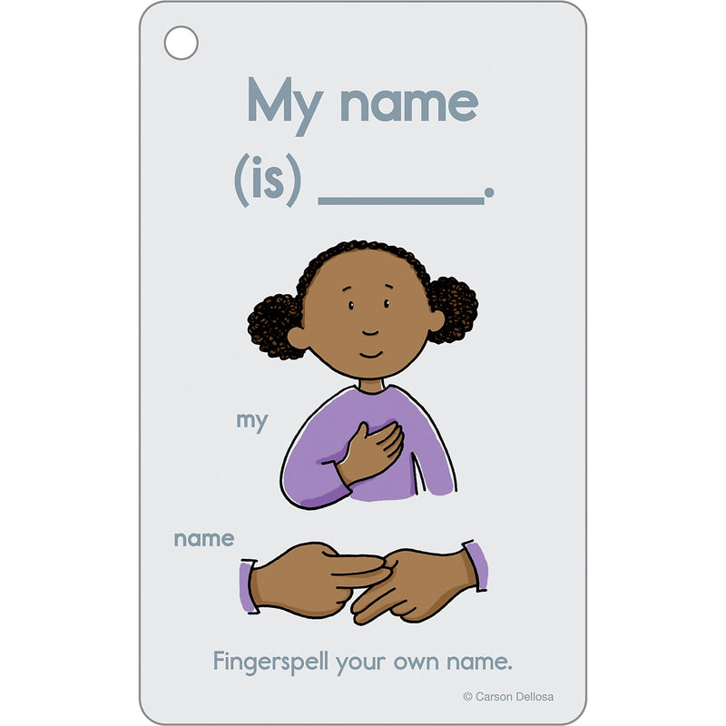 Carson-Dellosa Education Sign Language Flash Cards, 216/Pack (CD-734108)