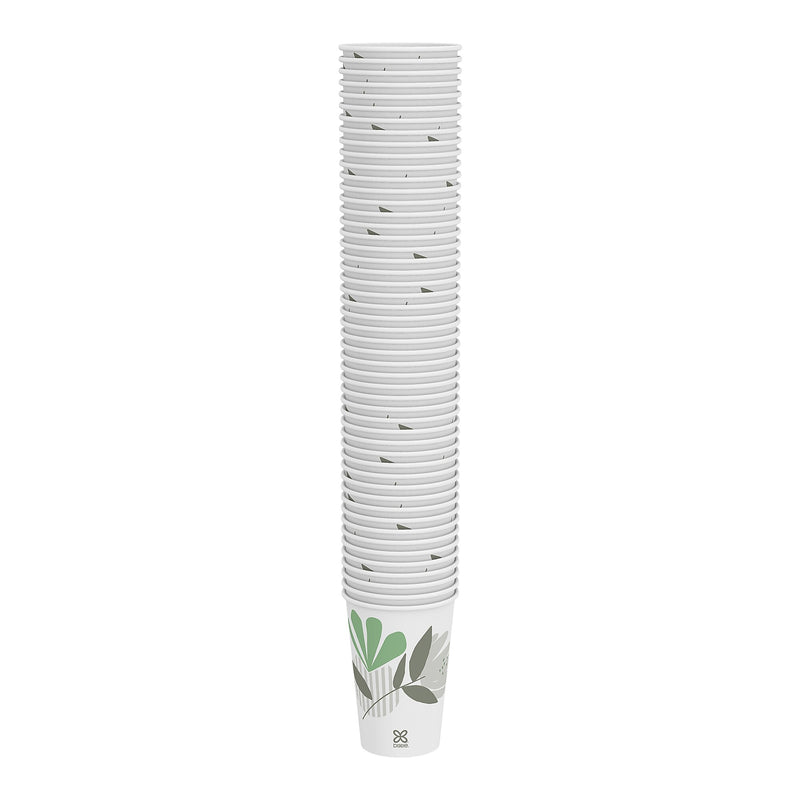 Dixie Pathways Poly Paper Hot Cups, 16 oz., White, 1000/Carton (2346PATH)