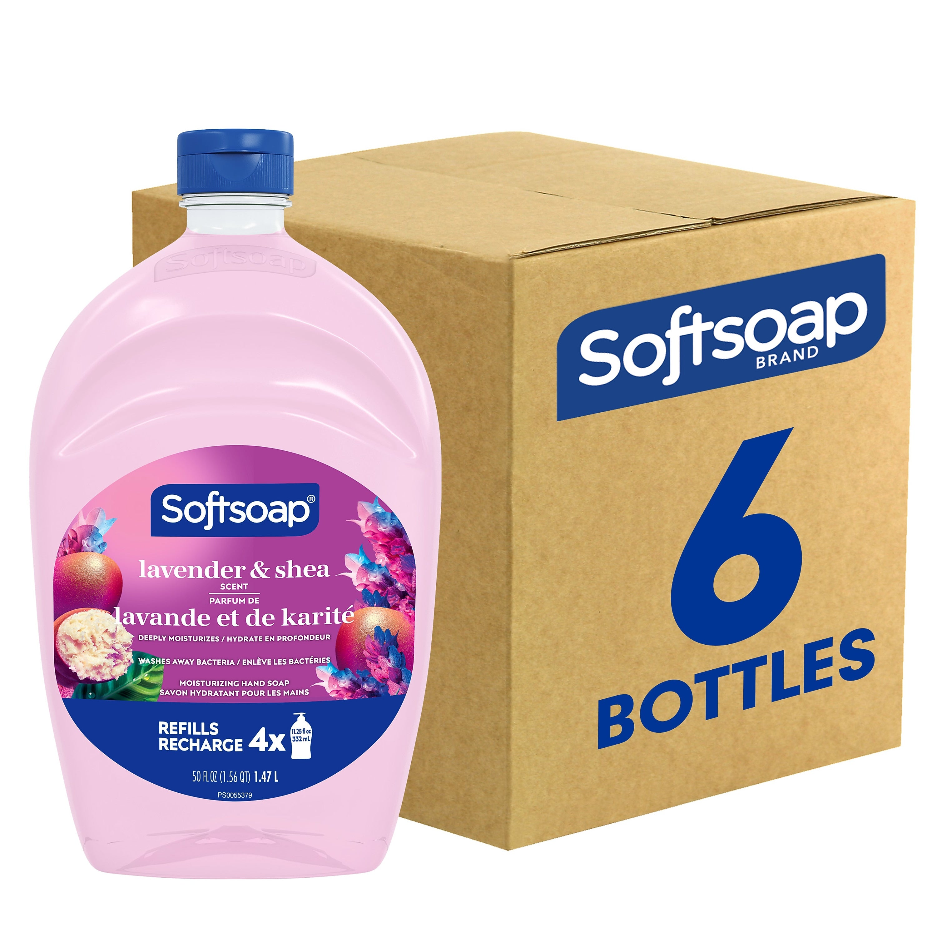 Softsoap Liquid Hand Soap Refill, Lavender & Shea Butter Scent, 6/Carton (US07151ACT)