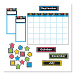 TREND Bold Strokes Wipe-Off Calendar Bulletin Board Set, 18" x 26.5", Assorted Colors, 30 Pieces