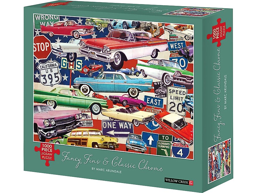 Willow Creek Fancy Fins and Classic Chrome 1000-Piece Jigsaw Puzzle (34359)