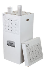 AdirOffice Paperboard File Cart, White (623-KIT1)
