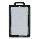 Secure-Two Card RFID Blocking Badge, Horizontal/Vertical, Black 3.68" x 2.38" Holder, 3.38" x 2.13" Insert, 20/Pack