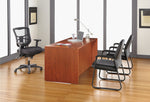 Alera Elusion Series Mesh Back Fabric Computer and Desk Chair, Black (ALEEL41ME10B)