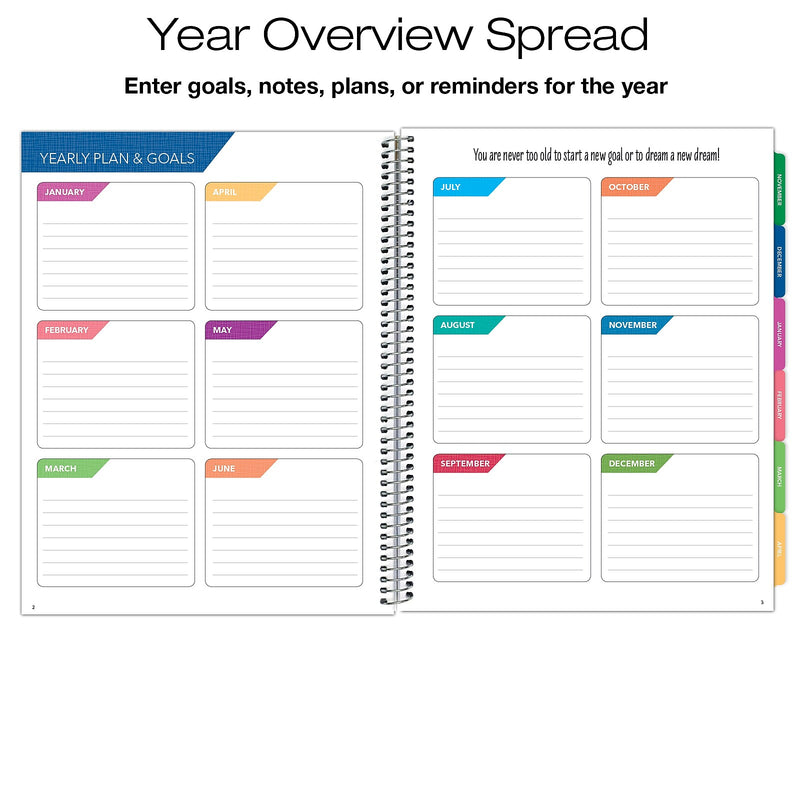 2026 Global Printed Products Mountain Majesty 8.5" x 11" Weekly & Monthly Planner, Paperboard Cover (NRY26-LAMF-74)