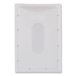 Clear ID Card Holder, Horizontal, Clear 2.31" x 3.69" Holder, 2.13" x 3.38" Insert, 25/Pack