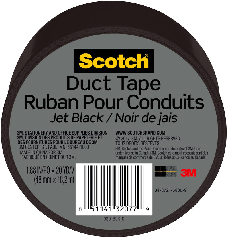 Scotch Duct Tape, 1.88" x 20 yds., Black (920-BLK-C)