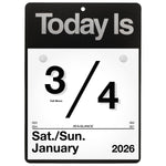 2026 AT-A-GLANCE Today Is 6.63" x 9.13" Daily Wall Calendar, White/Black (K1-00-26)