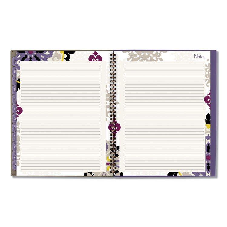 Vienna Weekly/Monthly Appointment Book, Geometric Artwork, 11 x 8.5, Purple/Tan Cover, 12-Month (Jan to Dec): 2025