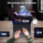 SIIG GaN USB-A/USB-C Wall Charger, 100W, White (AC-PW1Z11-S1)