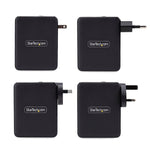 StarTech GaN USB-A/USB-C Wall Charger for Multiple Brands, 140W, Black (3114GCU-WALL-CHARGER)
