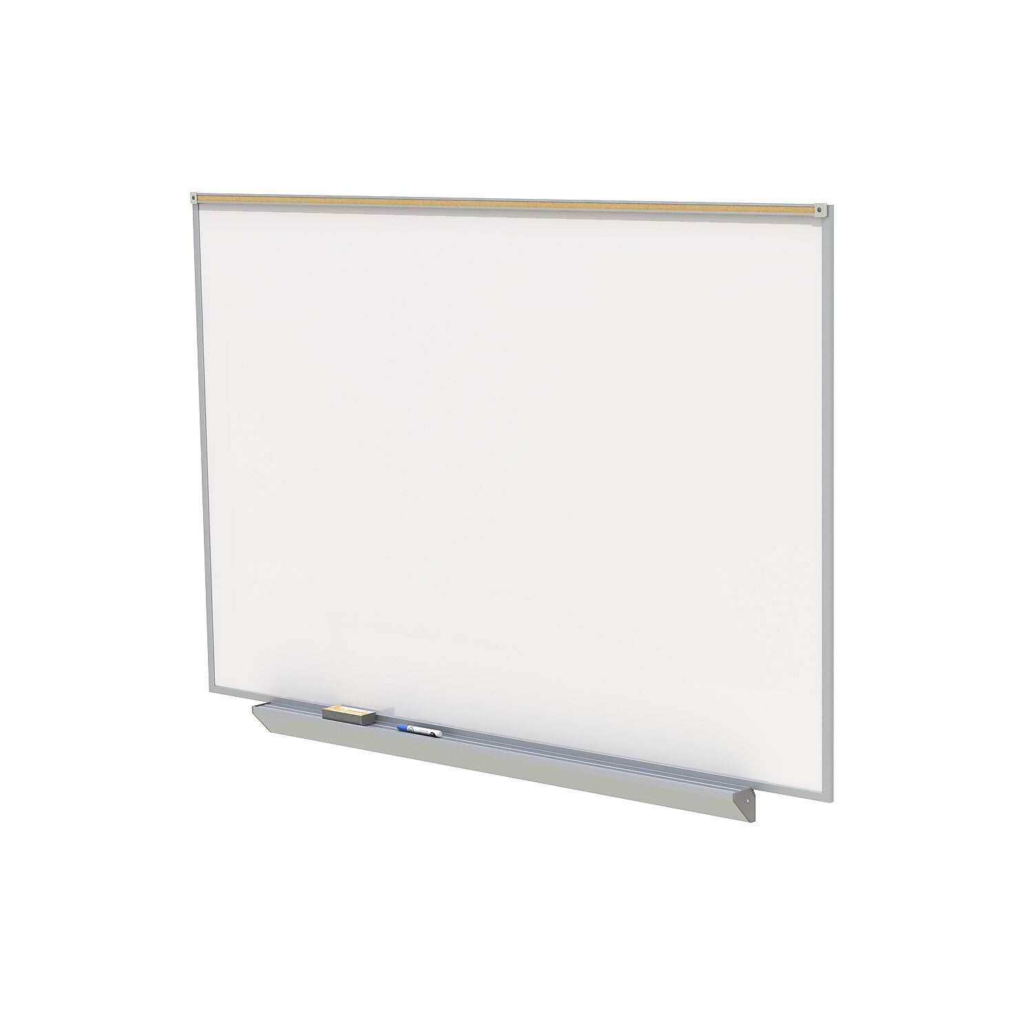 Ghent M1 Magnetic Porcelain Dry-Erase Whiteboard, Anodized Aluminum Frame, 4'H x 7' 4"W (A2M47)
