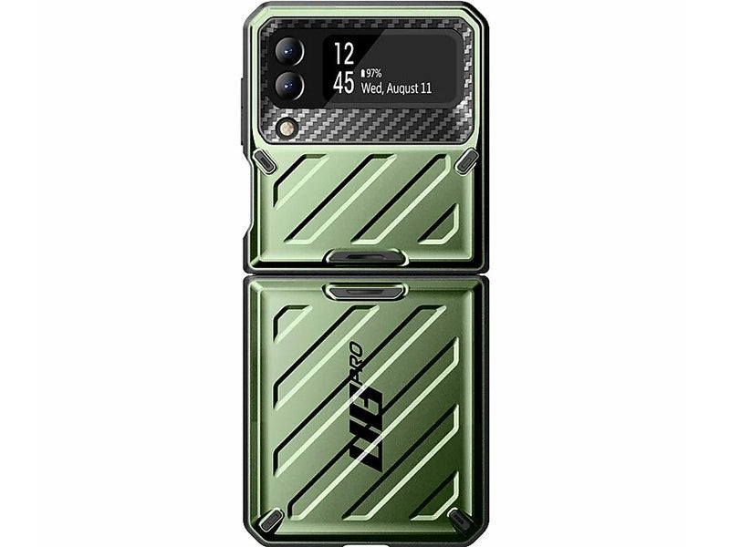 SUPCASE Unicorn Beetle PRO Dark Green Rugged Case for Samsung Galaxy Z Flip4, 5G (SUP-Galaxy2022-ZFlip4-5G-UBPro-Guldan)