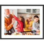 Cozyla 17" WiFi Digital Picture Frame, Gray/White (CD-3M341F)