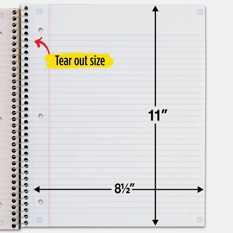 Five Star 3-Subject Notebooks, 8.5" x 11", College Ruled, 150 Sheets (06050/06210)