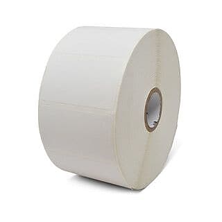 Zebra Technologies PolyPro 4000D Thermal Transfer Labels, 1 1/4" x 2 1/4", White, 2000/Roll, 6 Rolls/Box (10010063)