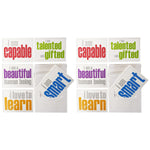 Inspired Minds Self-Esteem Booster Uncoated Blank Cards, Multicolored, 10 Cards/Pack, 2/Bundle (ISM52351NC-2)