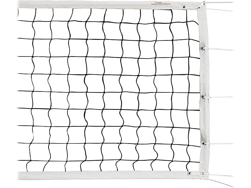 Champion Sports Olympic Power Volleyball Net, White/Black (VN700)