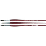 da Vinci COLLEGE Oil and Acrylic Synthetic Student Round Brush, 3 Brushes/Pack (DVXVA873012-3)