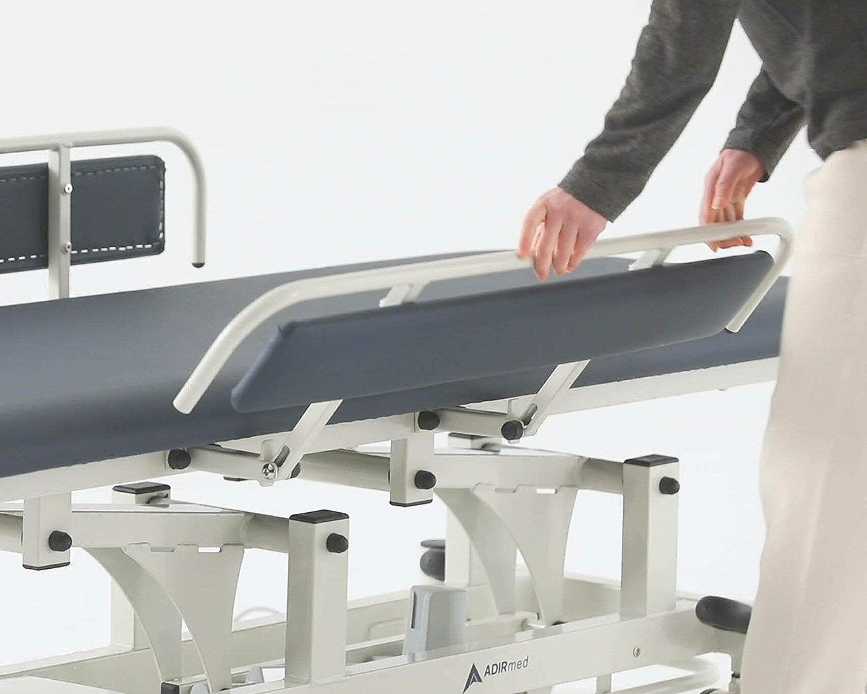 Viva Comfort Elite-Line Power Adjustable Exam Table with Side Rails, 550 lbs. Capacity, Blue (ADIME903-03-MK)