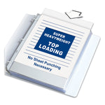 Polypropylene Sheet Protectors, Super Heavy-Duty, Side: 3-Hole Punched, Top Load 8.5 x 11 Insert, Nonglare Clear, 50/Box