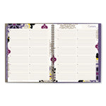 Vienna Weekly/Monthly Appointment Book, Geometric Artwork, 11 x 8.5, Purple/Tan Cover, 12-Month (Jan to Dec): 2025