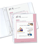 Polypropylene Sheet Protectors, Heavy-Duty, Side: 3-Hole Punched, Top Load 8.5 x 11 Insert, Clear Front, 100/Box