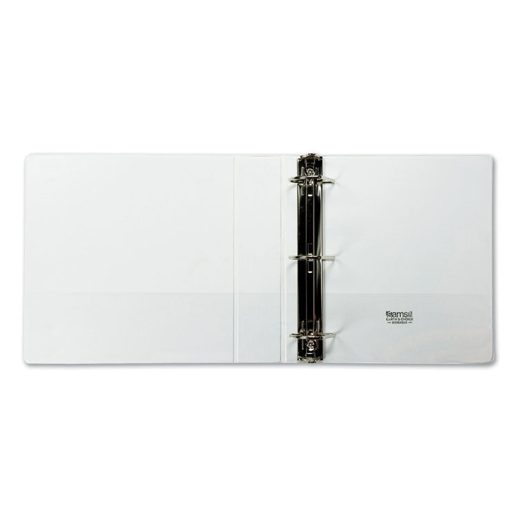 Earth's Choice Plant-Based D-Ring View Binder, 3 Rings, 2" Capacity, 11 x 8.5, White