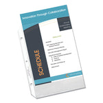 Polypropylene Sheet Protectors, Heavy-Duty, Side: 3-Hole Punched, Top Load 5.5 x 8.5 Insert, Clear Front, 50/Box