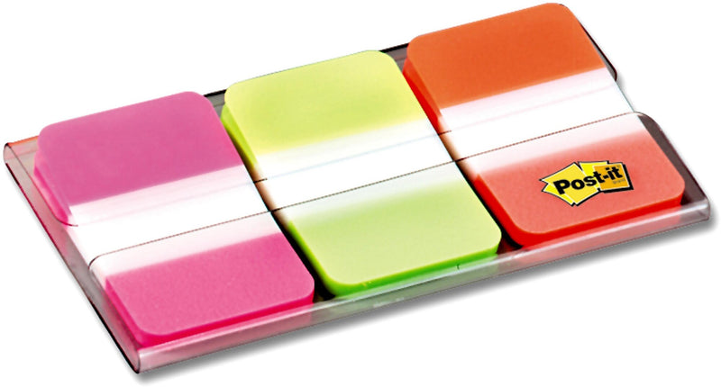 Post-it Tabs, 1" Wide, Assorted Colors, 66 Tabs/Pack (686-PGO)