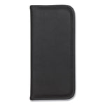 Professional Vinyl Business Card File, Holds 160 2 x 3.5 Cards, 4.75 x 10.25, Black