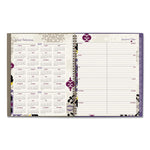 Vienna Weekly/Monthly Appointment Book, Geometric Artwork, 11 x 8.5, Purple/Tan Cover, 12-Month (Jan to Dec): 2025