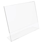 Deflecto Classic Image Document Holder, 8.5" x 11", Vertical, Table Top, Clear Plastic (66701)
