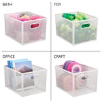 mDesign Steel Organizer, Matte White (25998)