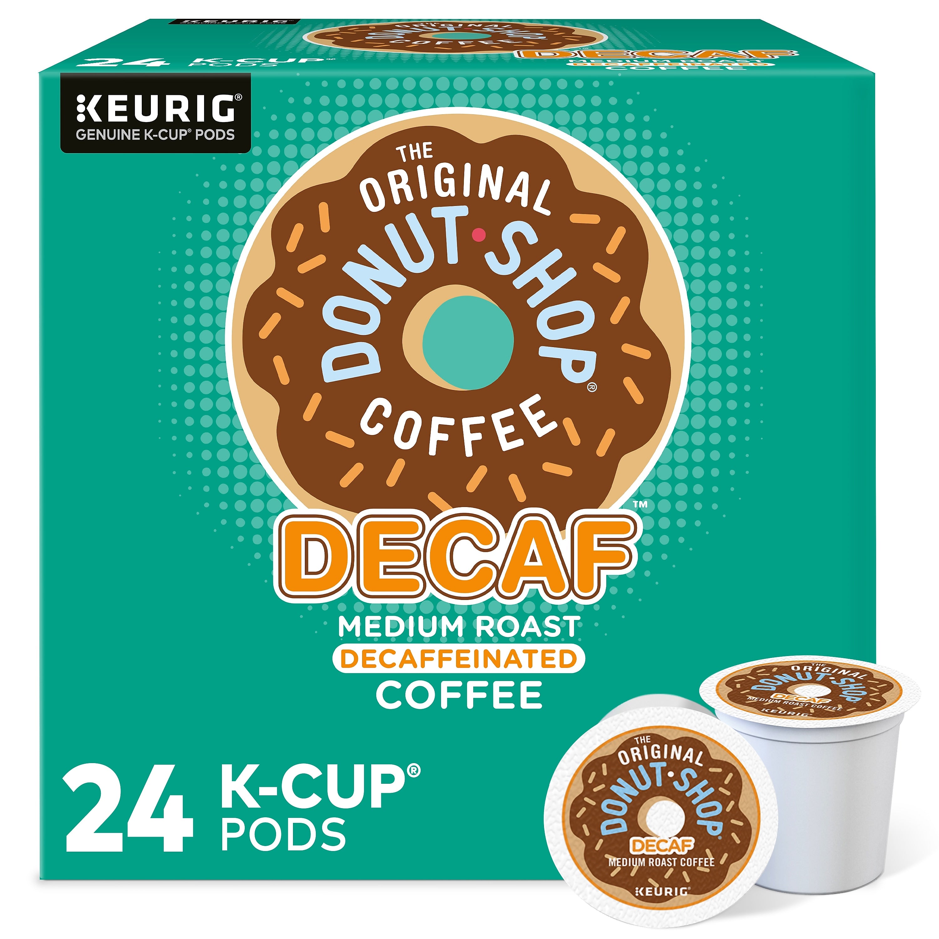 The Original Donut Shop Decaf Coffee Keurig® K-Cup® Pods, Medium Roast, 24/Box (60224-01)