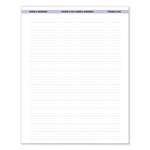 Recycled Wild Flower Weekly/Monthly Planner, Wild Flowers Artwork, 9 x 7, Gray/White/Purple Cover, 12-Month (Jan-Dec): 2025