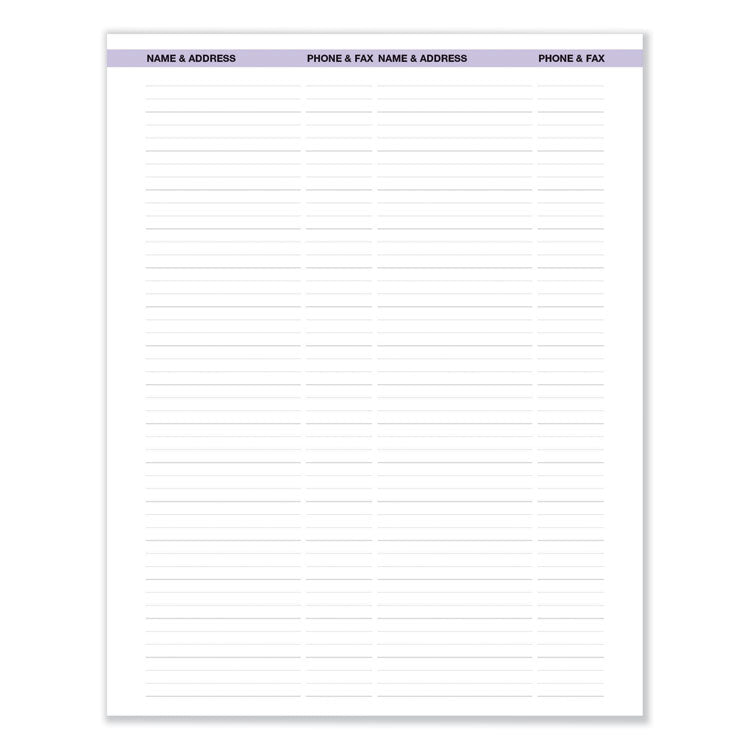 Recycled Wild Flower Weekly/Monthly Planner, Wild Flowers Artwork, 9 x 7, Gray/White/Purple Cover, 12-Month (Jan-Dec): 2025