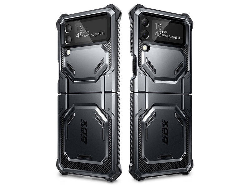 i-Blason Armorbox Black Rugged Case for Samsung Galaxy Z Flip4 (Galaxy2022-ZFlip4-5G-Armorbox-Black)
