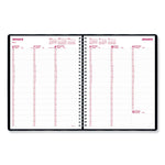 Essential Collection Weekly Appointment Book in Columnar Format, 11 x 8.5, Black Cover, 12-Month (Jan to Dec): 2025