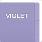 Pendaflex Recycled End Tab File Folder, Straight Cut, Letter Size, Purple, 100/Box (H110DPR)